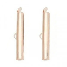 Slide end tubes 35mm - Rose gold